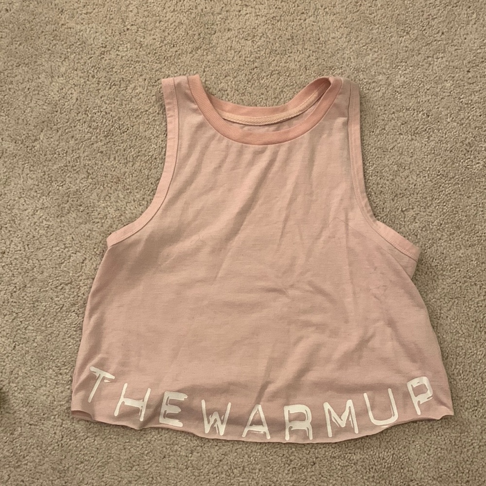 Jessica Simpson the warm up pink crop top